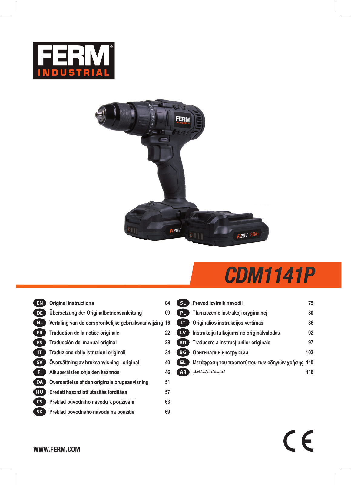 FERM CDM1141P User Manual