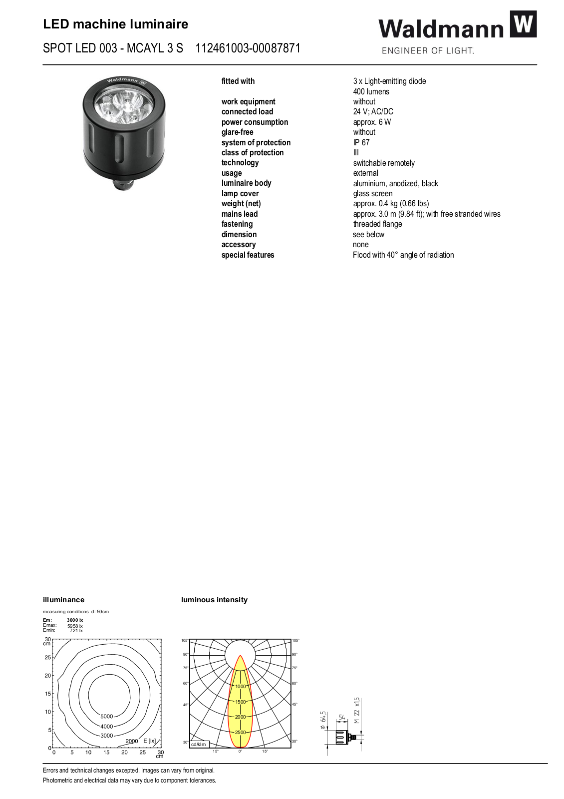 Waldmann 112461003-00087871 Information guide - ManualMachine.com