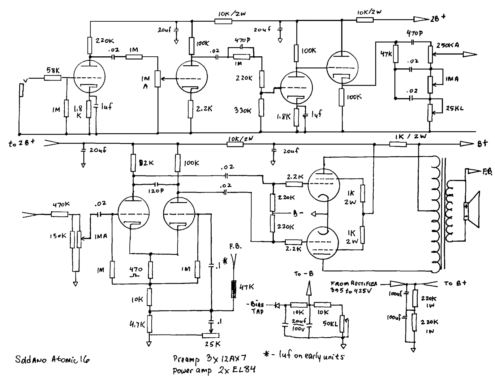 Soldano atomic 16 schematic