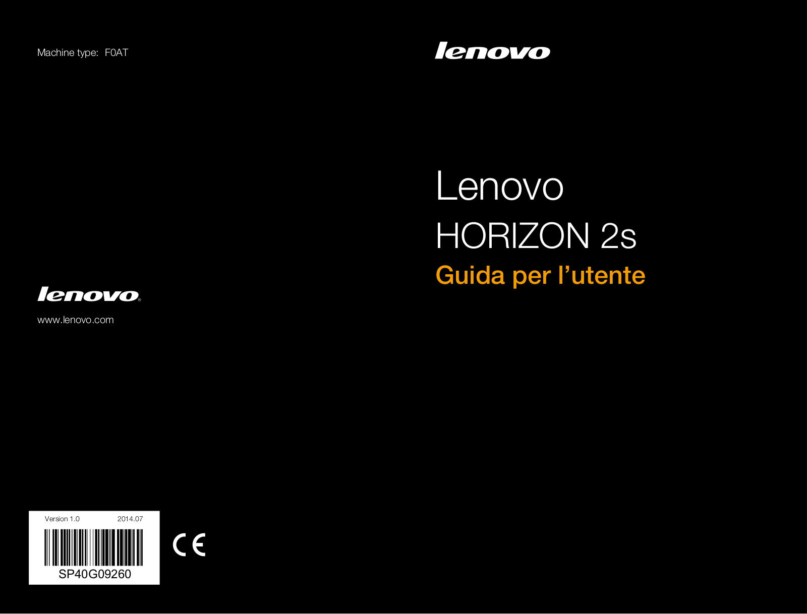 Lenovo HORIZON 2s User Guide