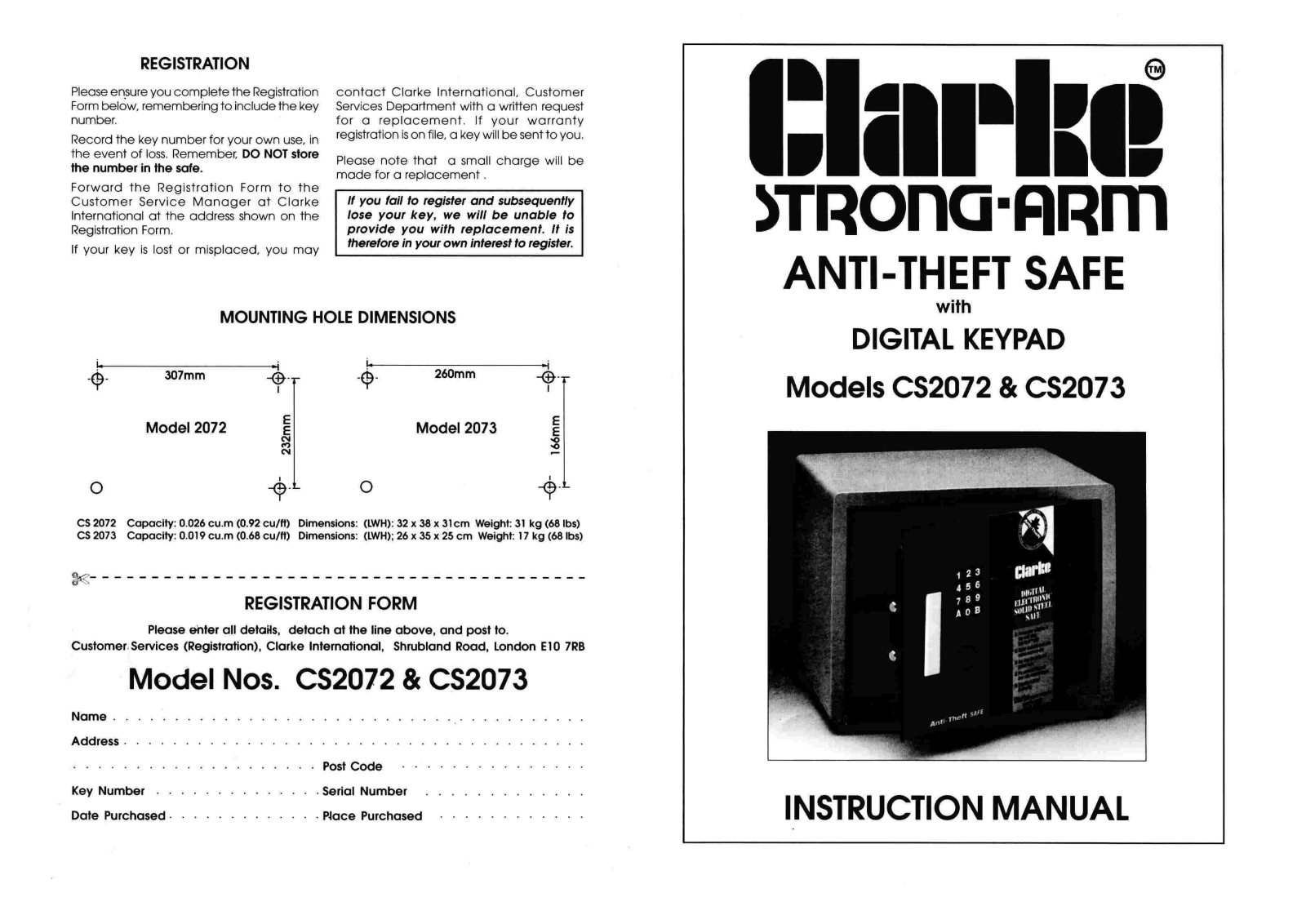 Clarke CS 2072, 7710060 User guide - ManualMachine.com