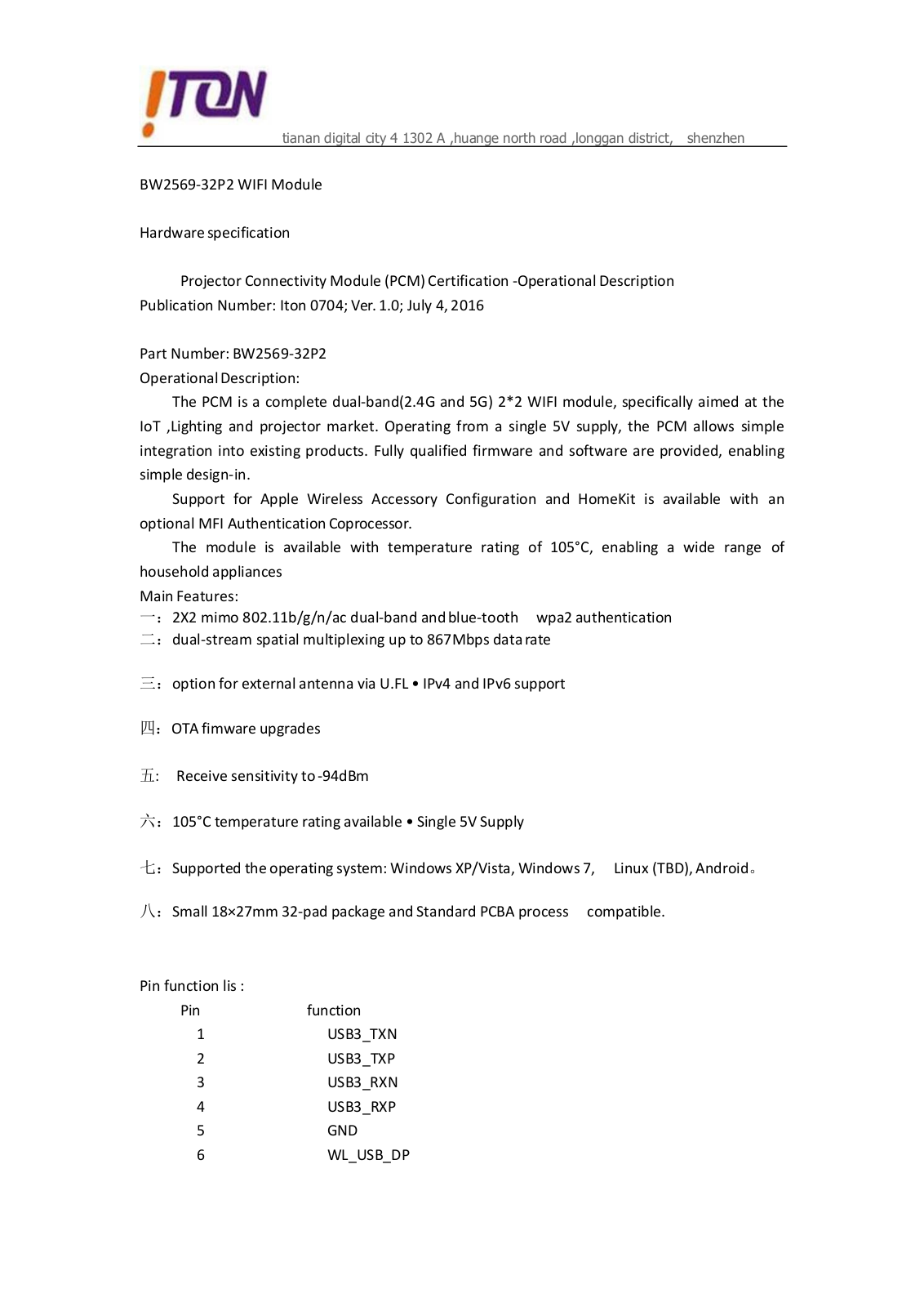 Iton Technology MW2569 32P User Manual