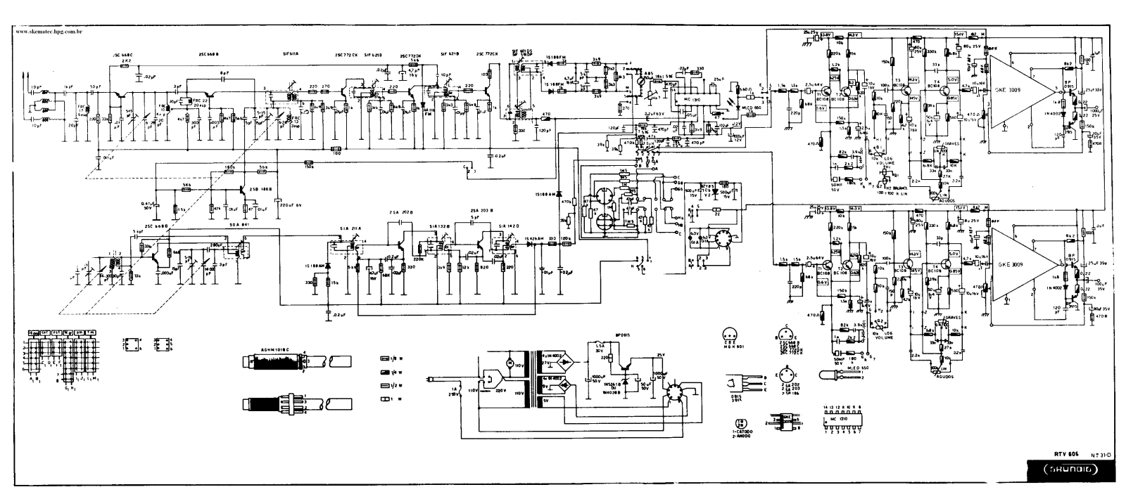 Grundig RTV-505 Schematic