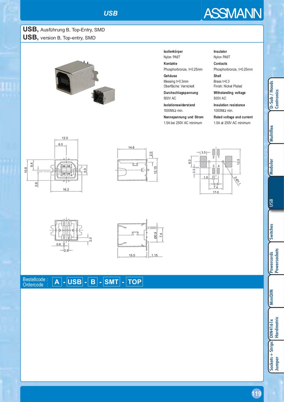 Datasheet USB BG SMD Datasheet (FREI) - ManualMachine.com