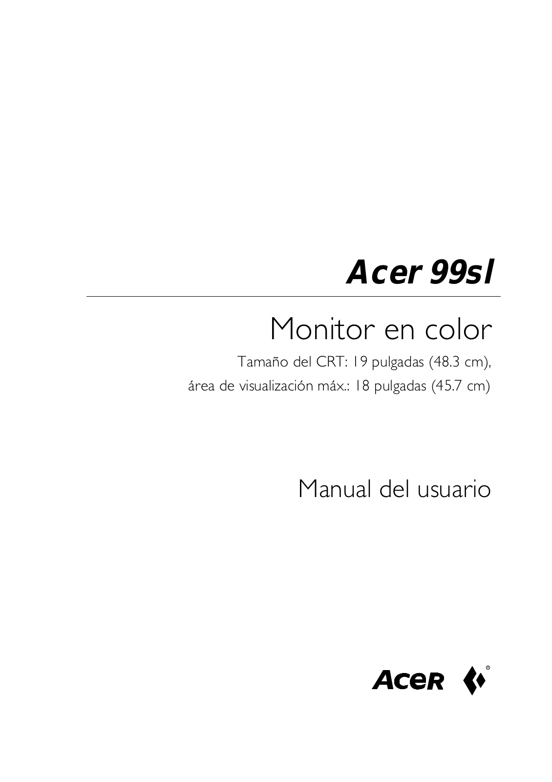 Acer MN99SL User Manual