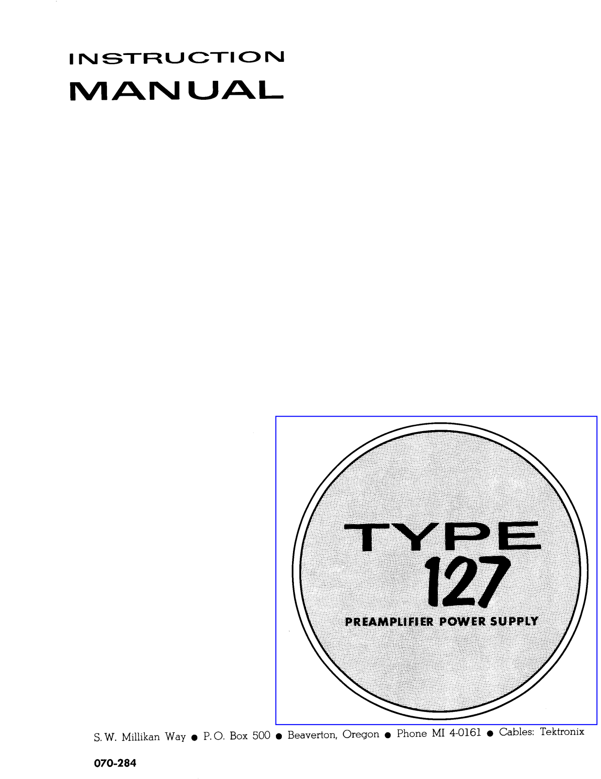 Tektronix 127 Service manual