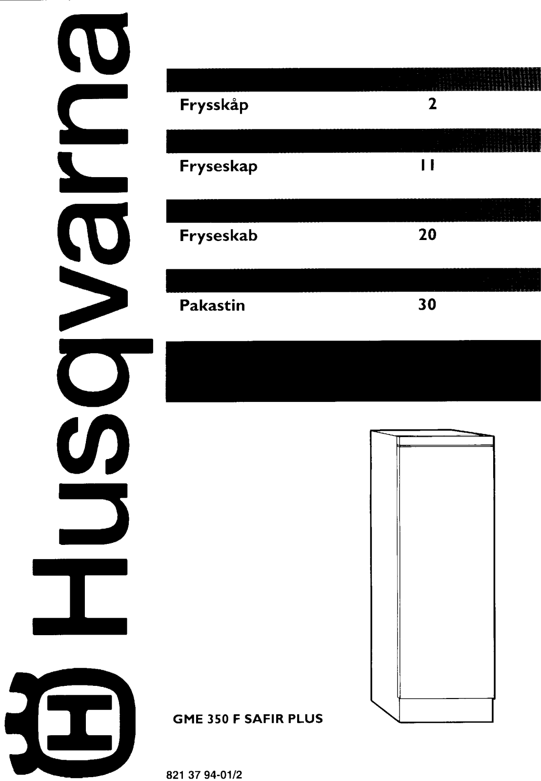 Husqvarna GME120F, GME350F User Manual