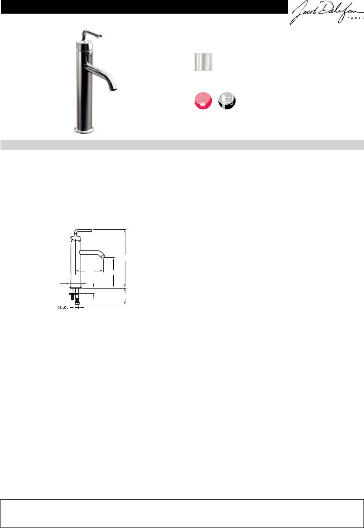 Jacob Delafon PURIST E14404-4A-CP Datasheet