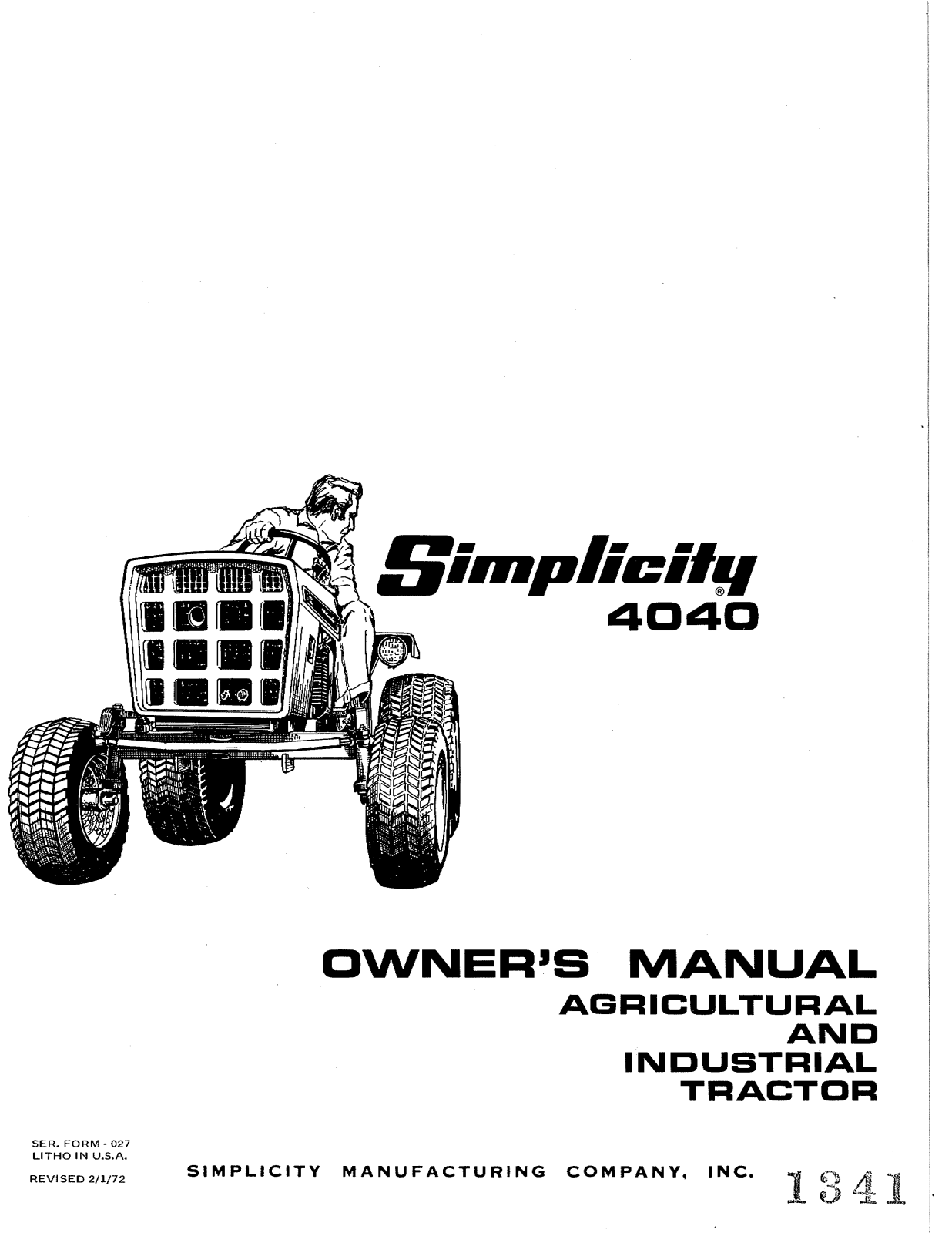 Simplicity 4040 User Manual