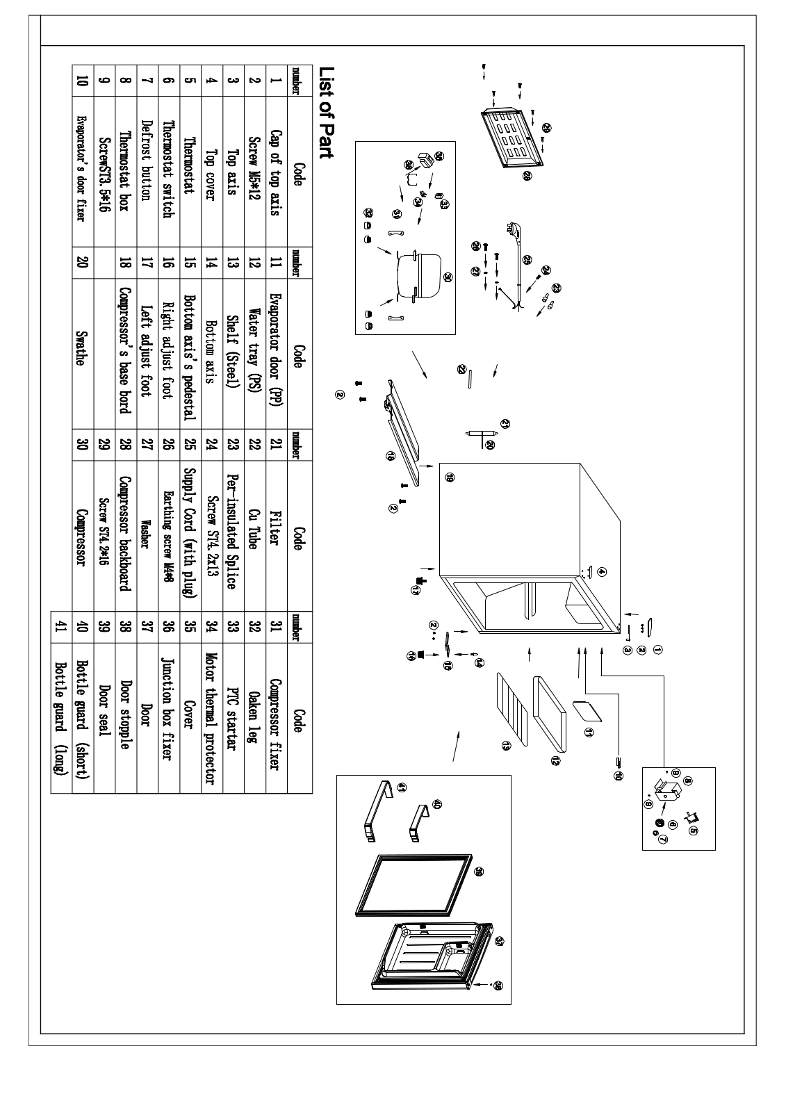 Avanti RM17X0W-IS, RM17X1B-IS Parts Manual