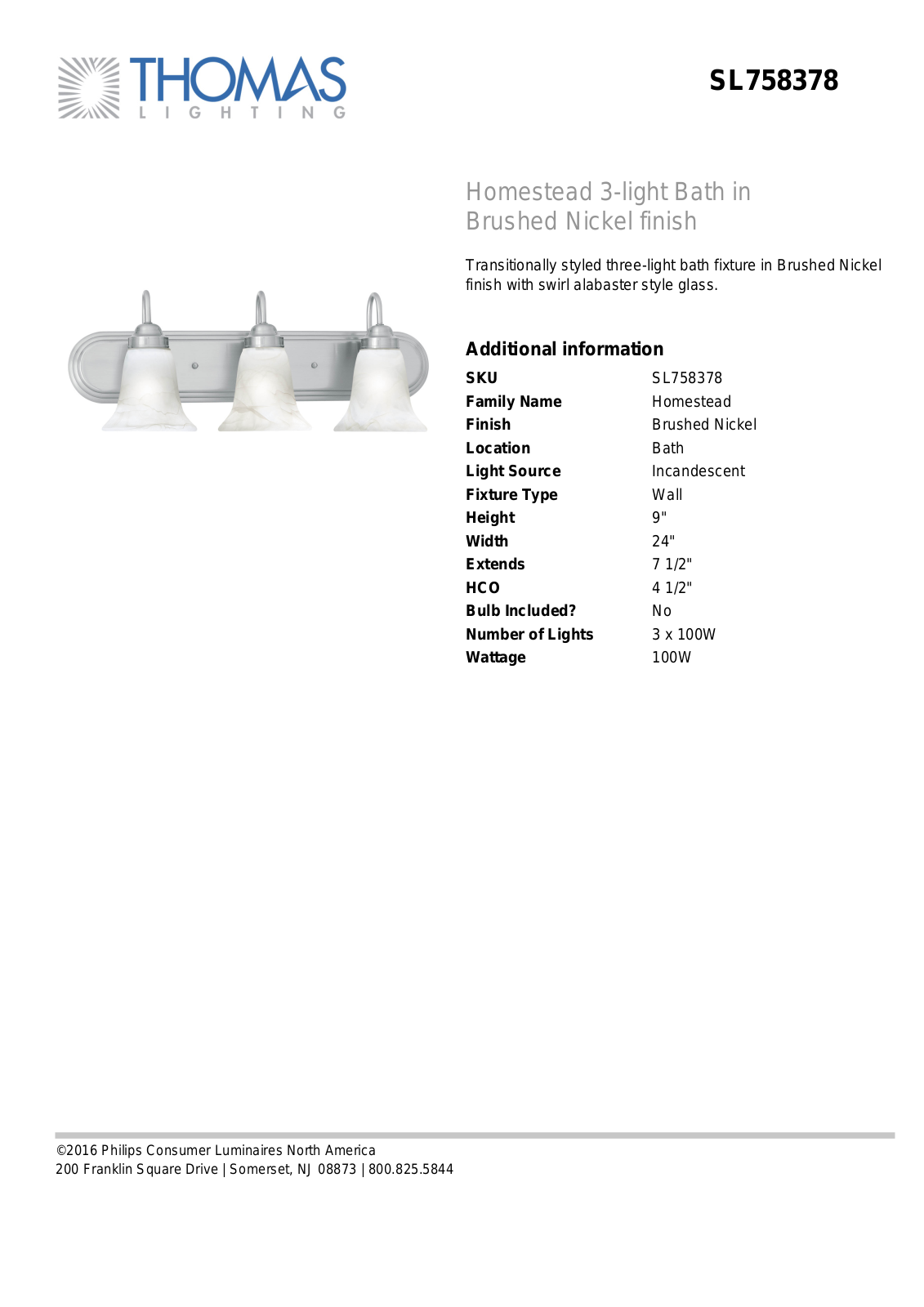 Thomas Lighting SL758378 User Manual - ManualMachine.com