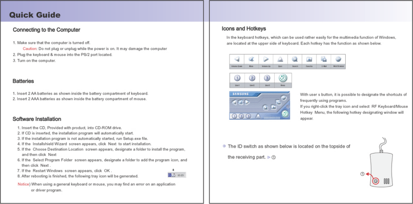 Samsung SDR4000K, SDR4000M User Manual