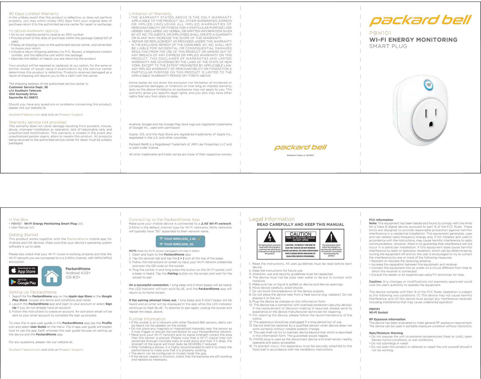 Packard bell PBH101 User Manual