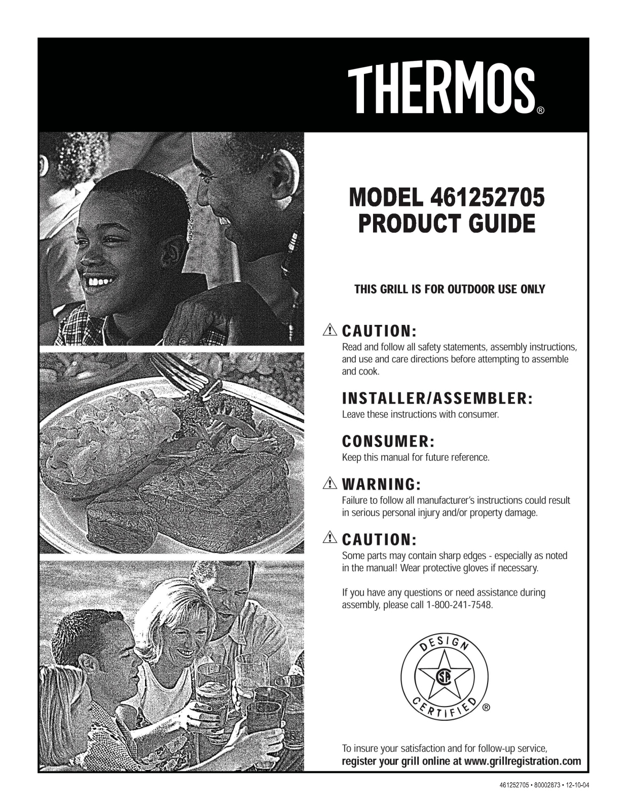 Thermos 461252705 Product Manual