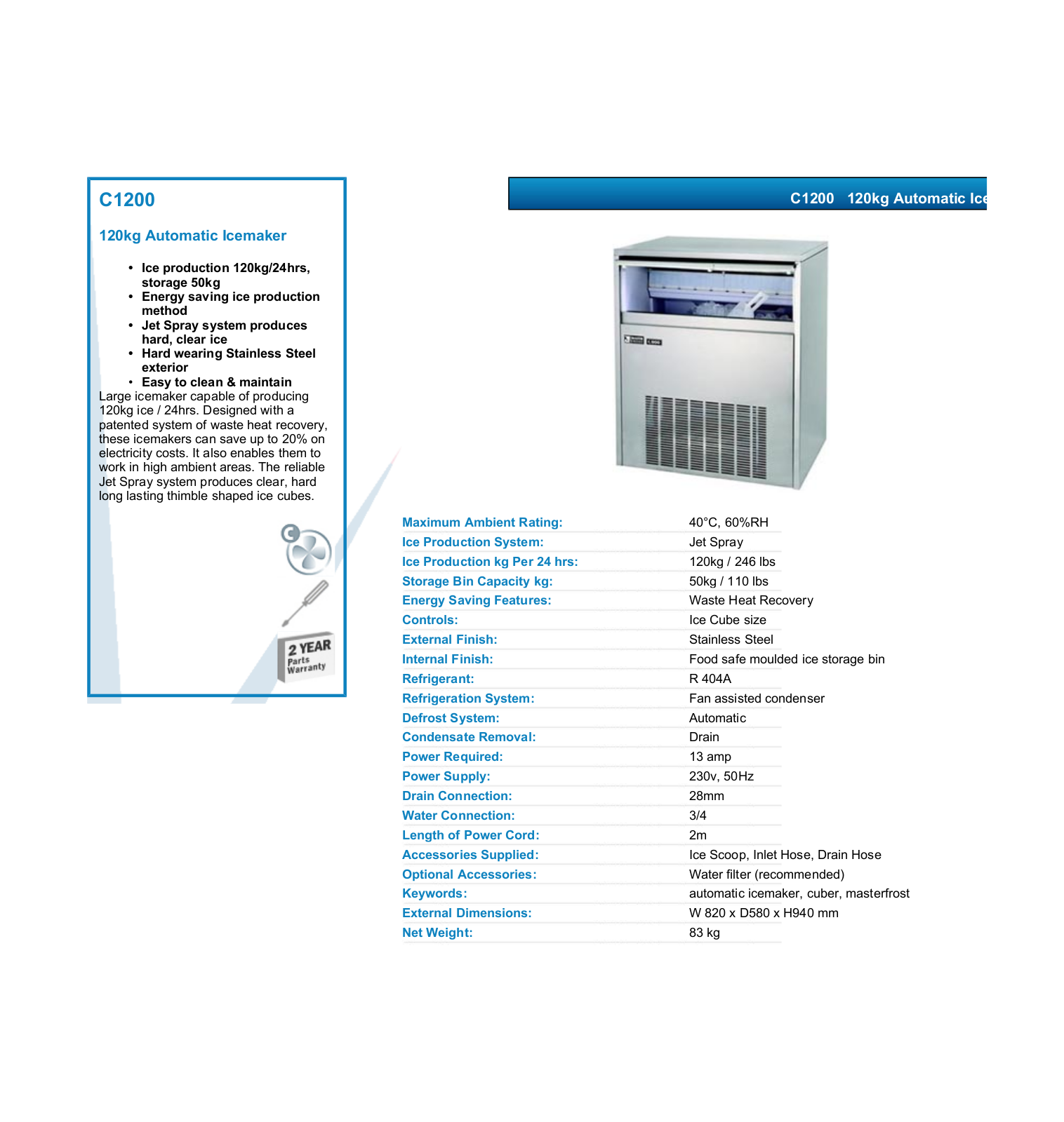 Valera C1200 DATASHEET