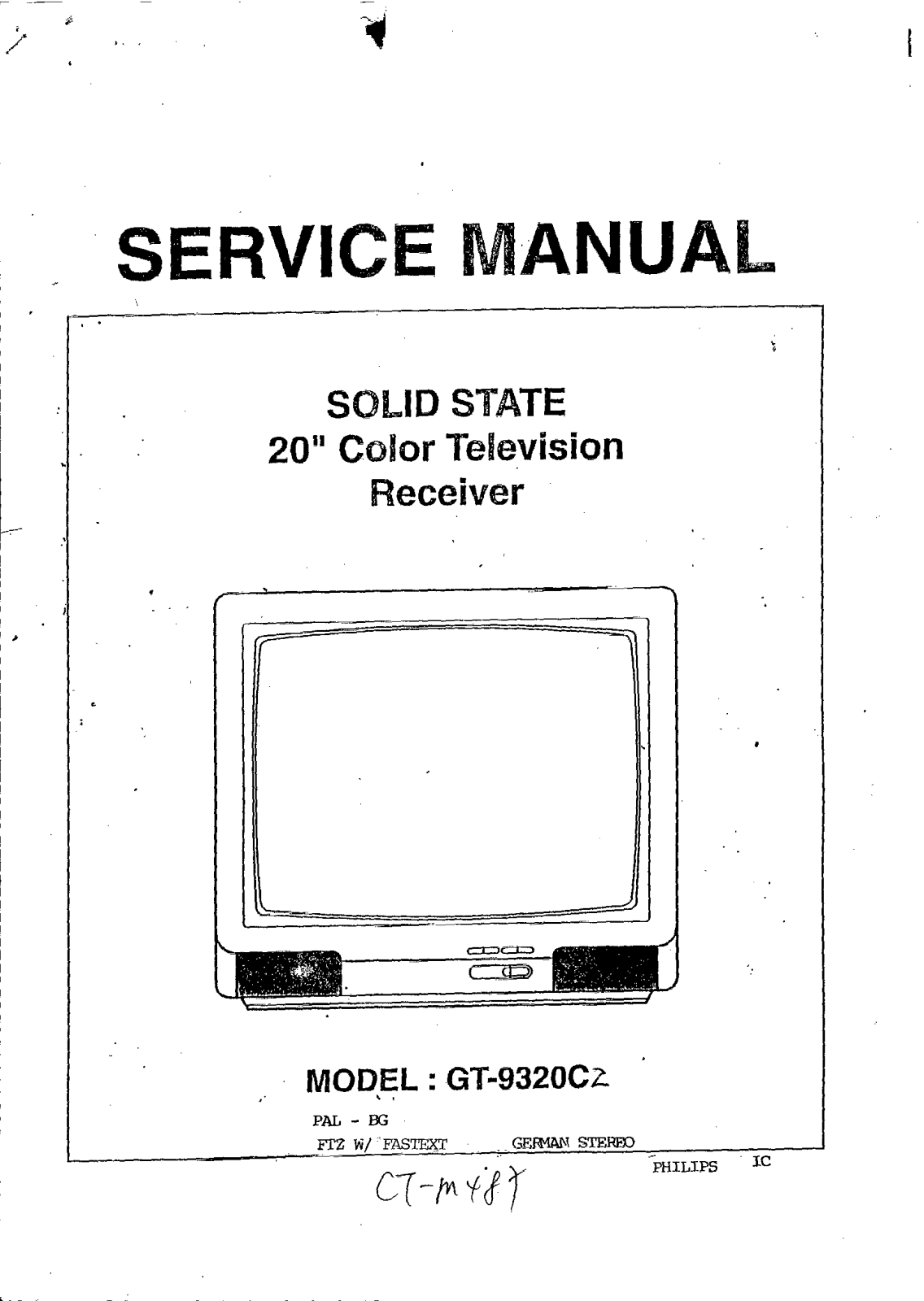 TEAC CTM-487 Service manual