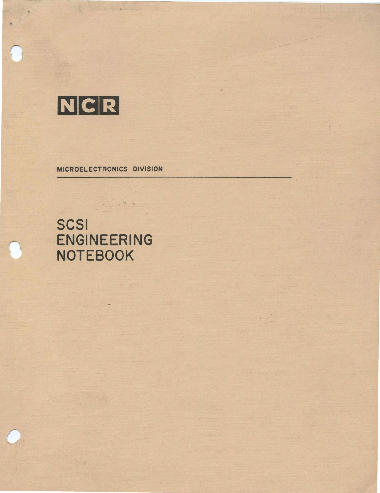 ncr _SCSI_Engineering_Notebook_1985 Datasets - ManualMachine.com