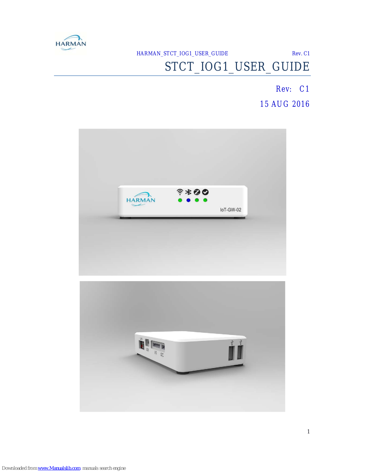 Harman IoT-GW-02 User Manual