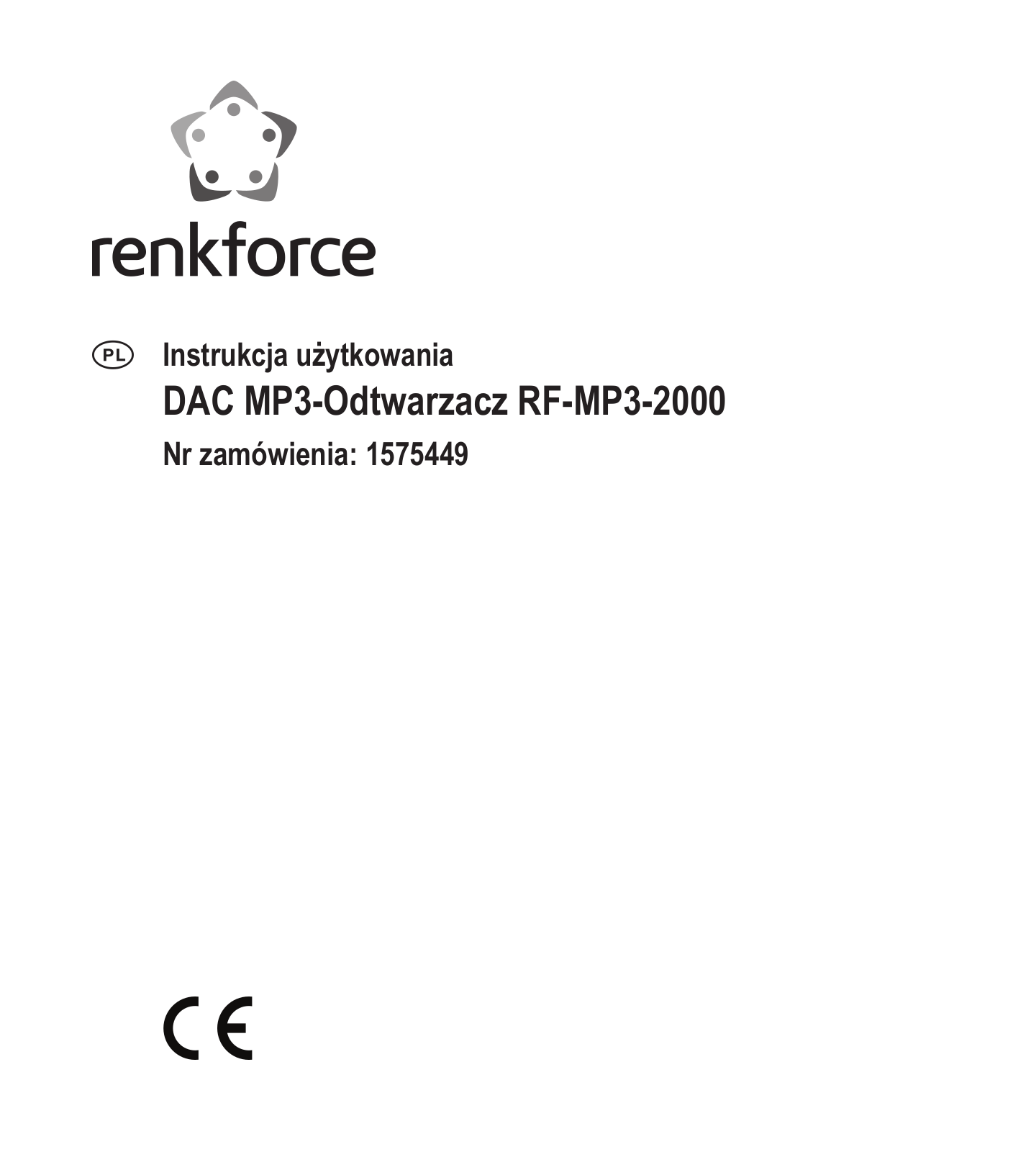 Renkforce 1575449 Operating Instructions