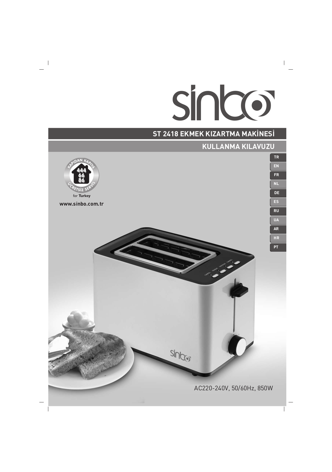 Sinbo ST 2418 User Manual