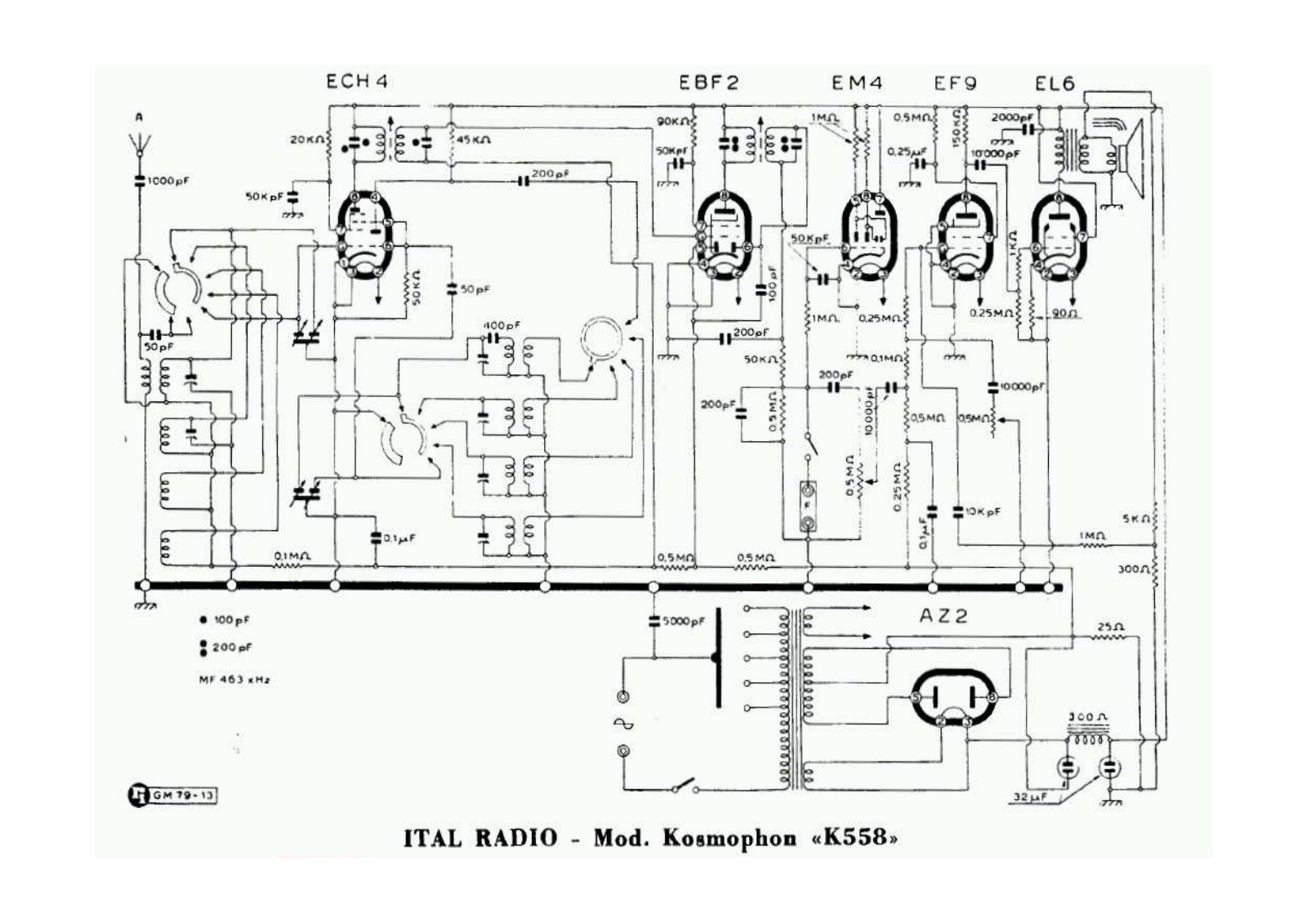 Kosmophon k558 schematic