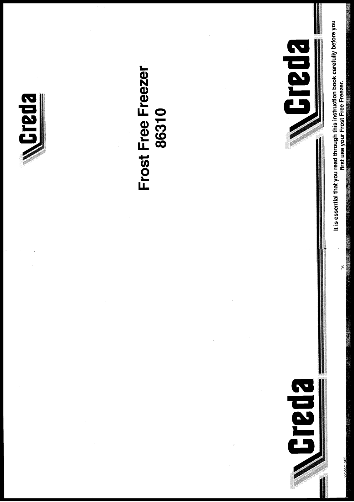 Creda HB86310 User Manual