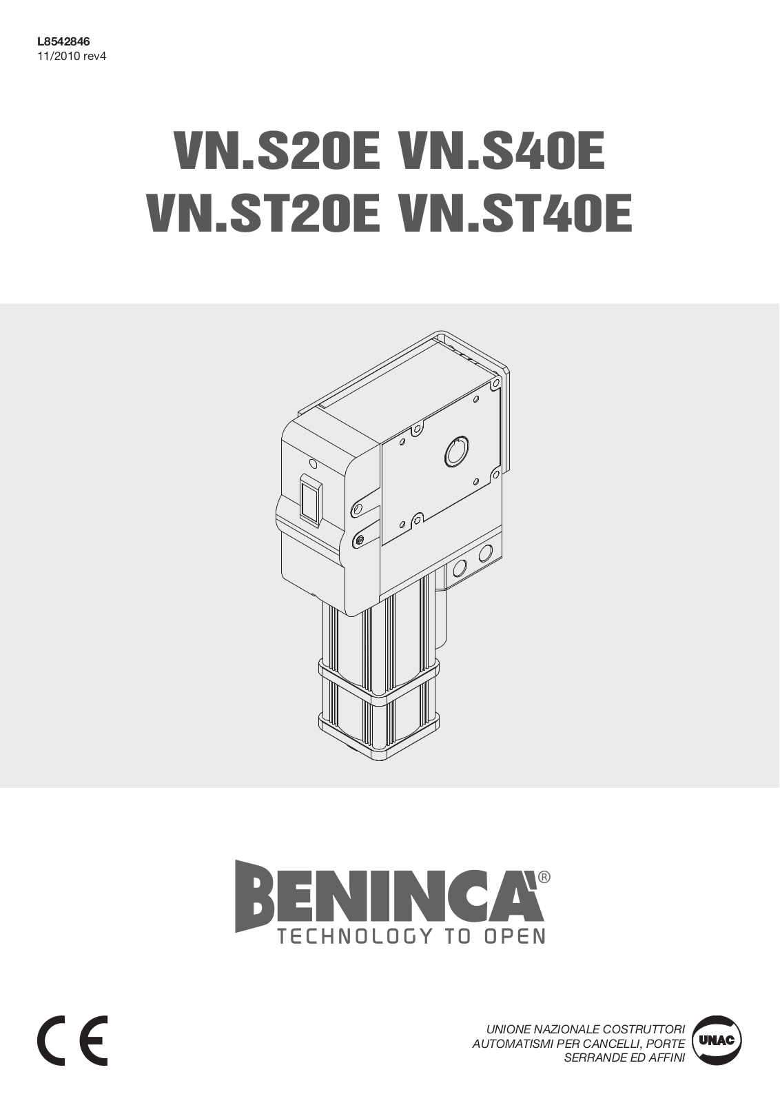 Beninca VNSE User Manual