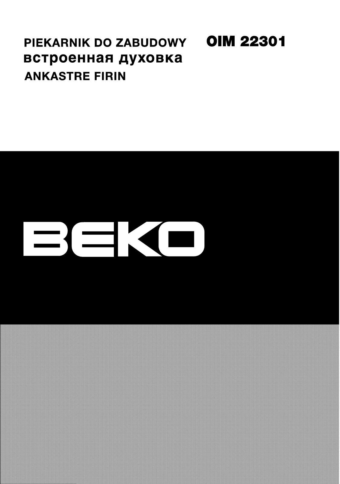 Beko OIM 22301 User Manual