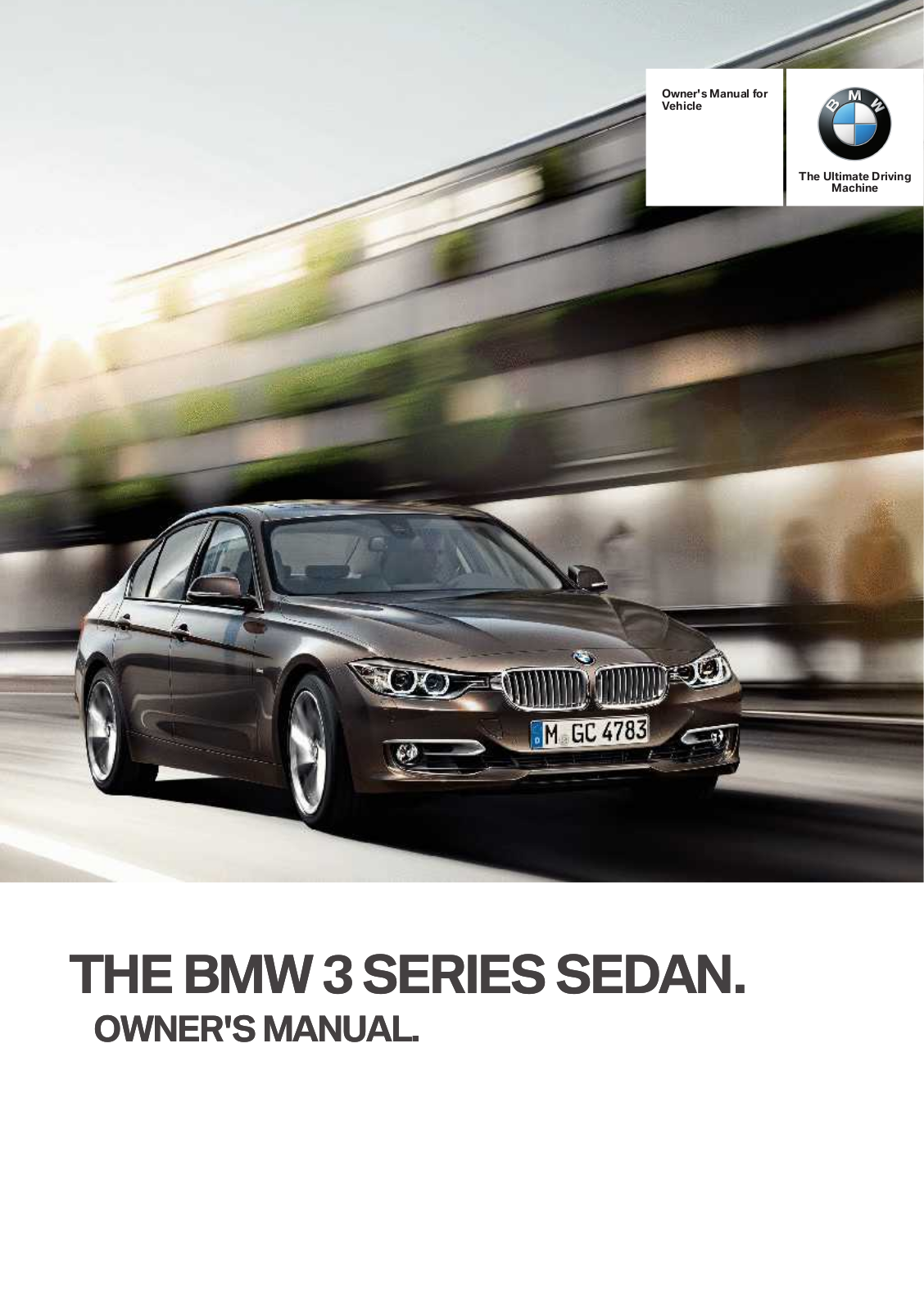 BMW 335i xDrive 2013 Owner's Manual