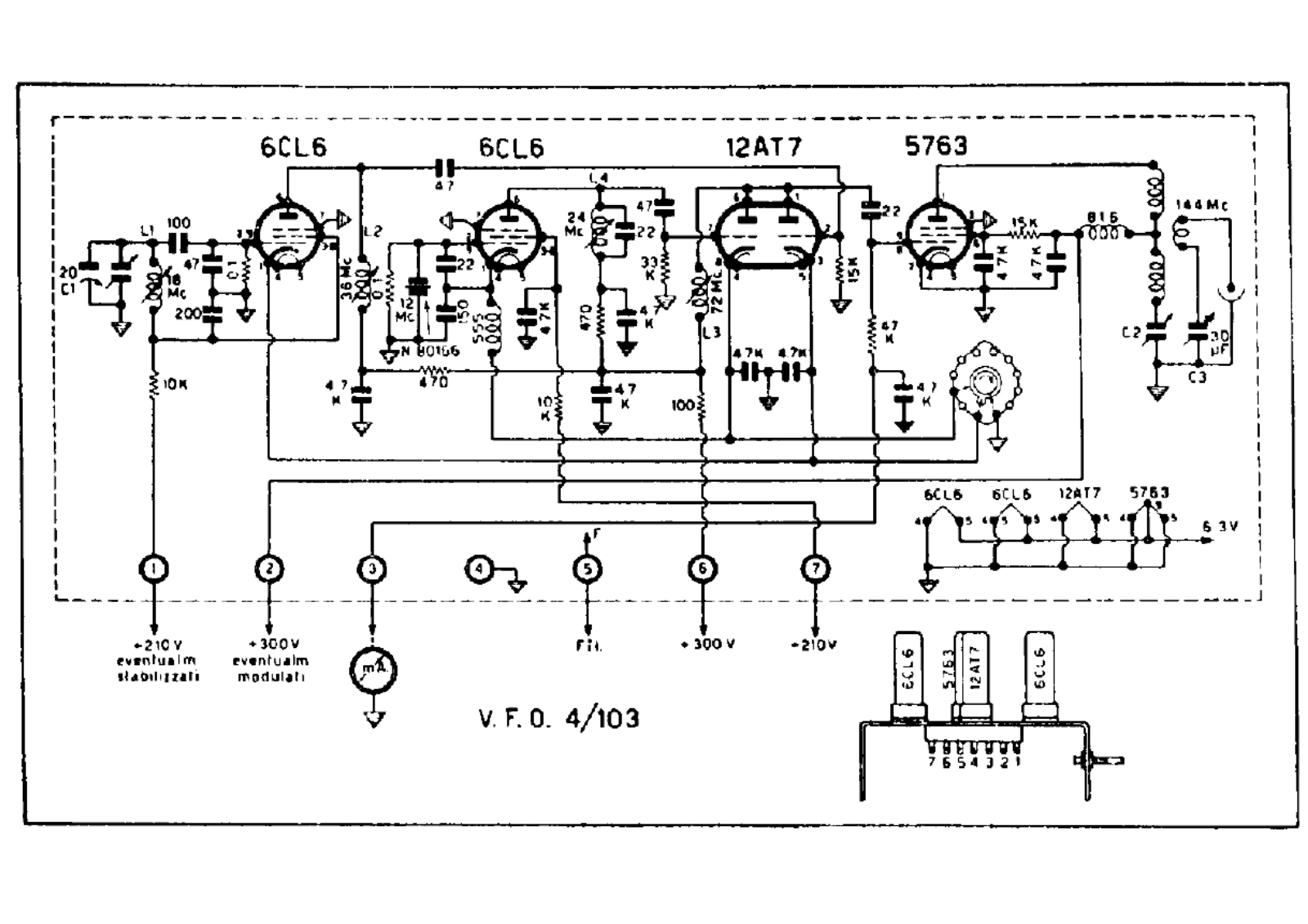 Geloso vfo 4 103 schematic