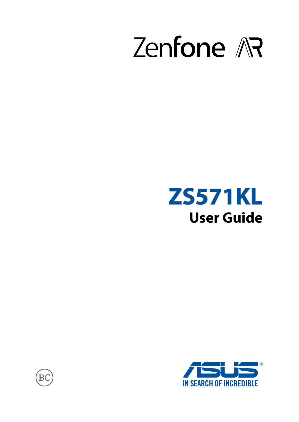 Asus ZenFone AR User Guide