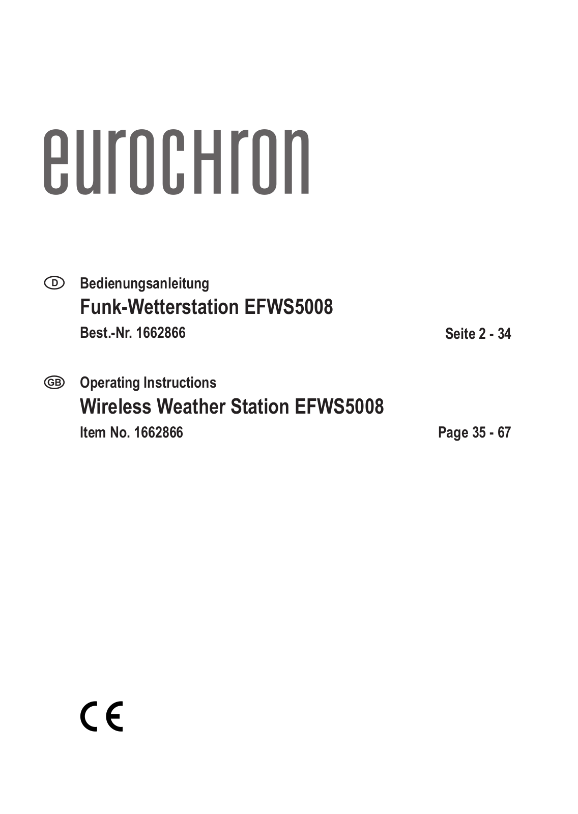 Eurochron EFWS5008 User manual