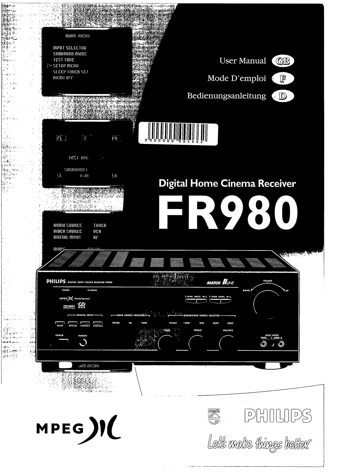 Philips FR980/691, FR980/001 User Manual