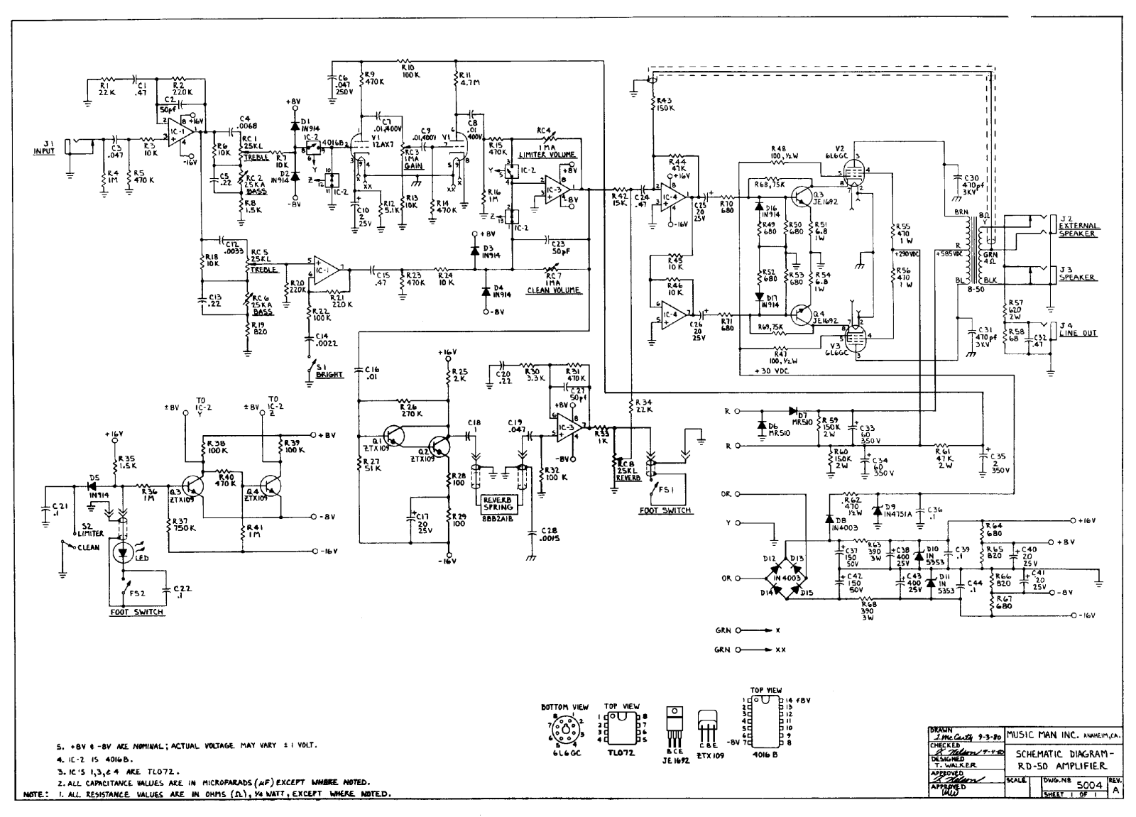 Musicman rd50a schematic