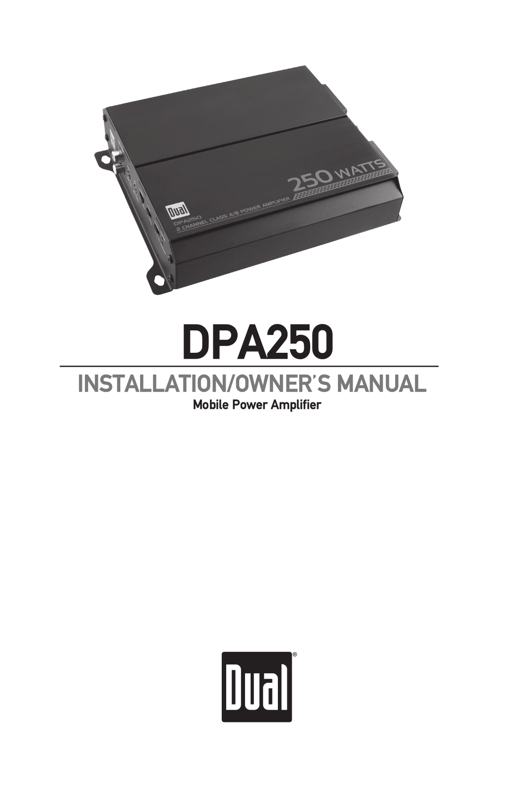 Dual DPA250 User Manual