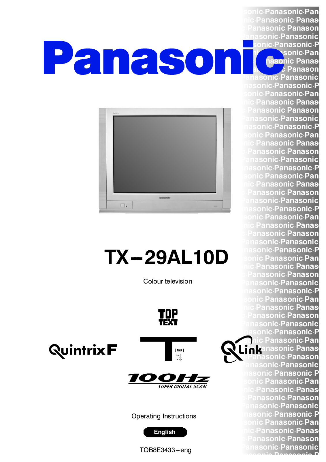 Panasonic TX-29AL10D User Manual