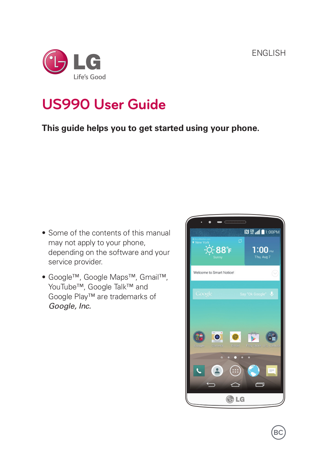 LG US990 Users manual