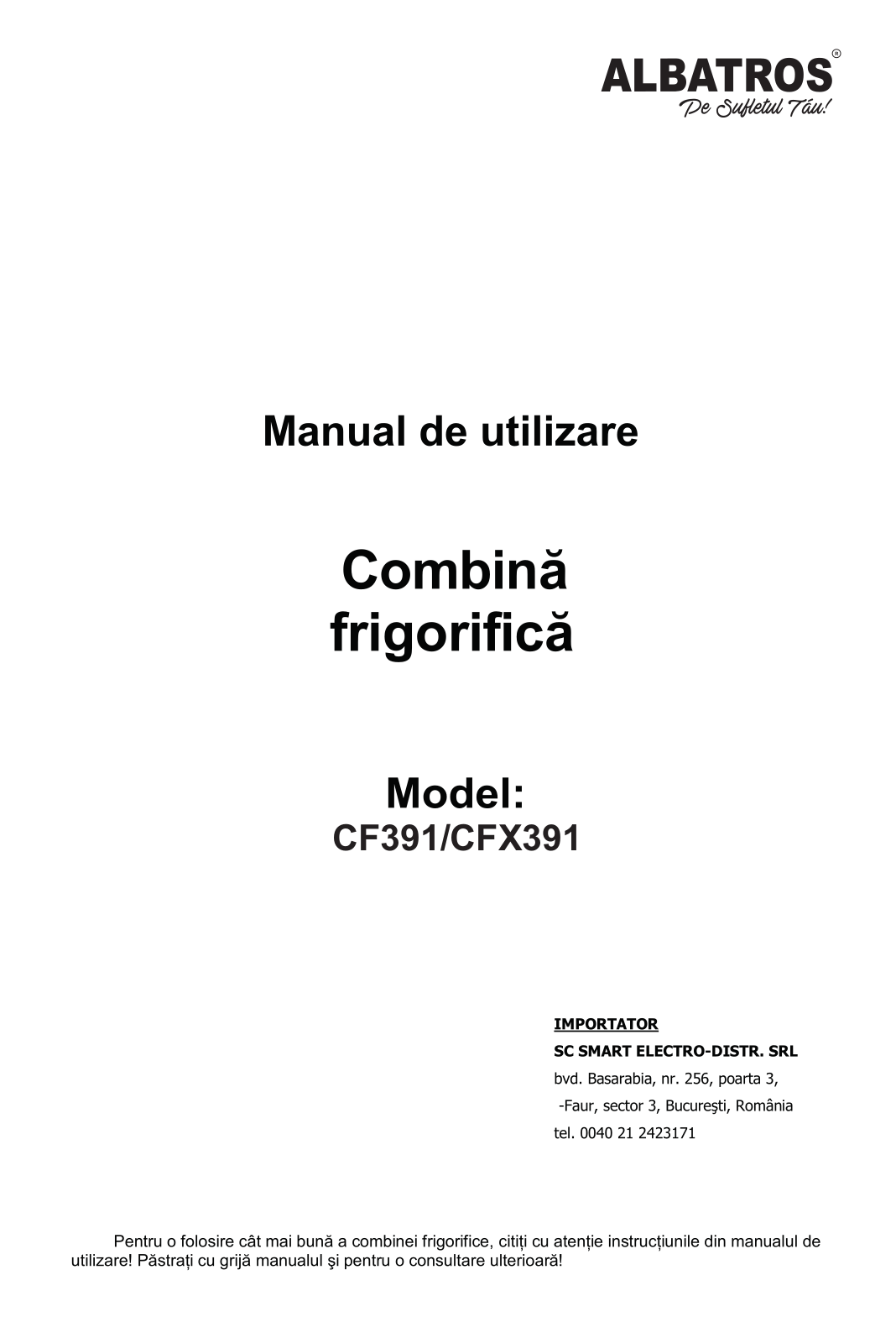 Albatros CFX391 User guide - ManualMachine.com