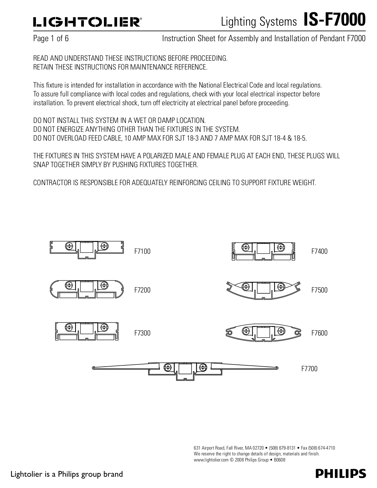 Philips IS-F7000 User Manual