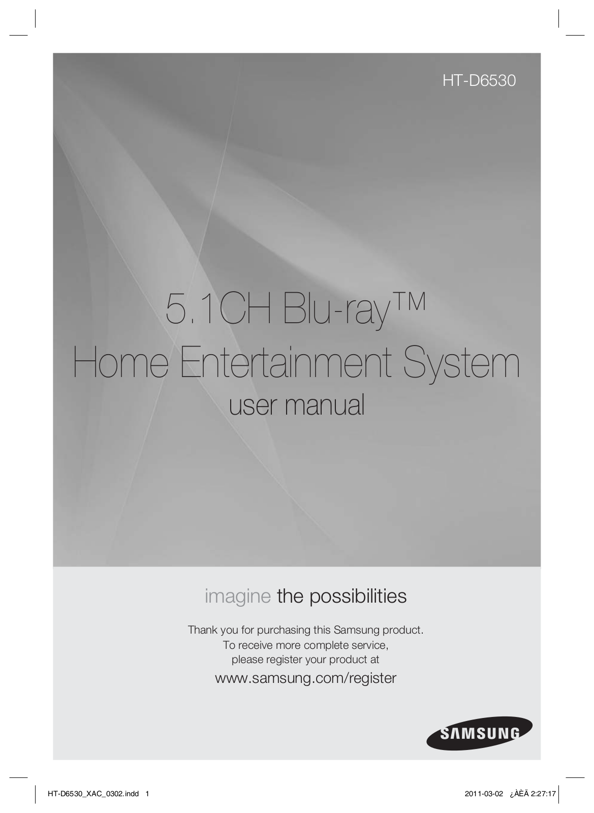 Samsung HT-D6530 User Manual