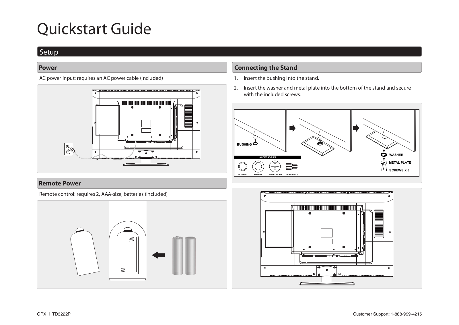 GPX TD3222P User Manual