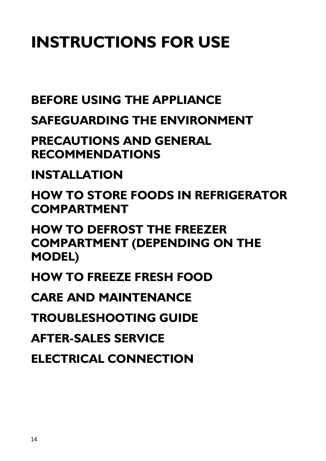 Whirlpool CBA 308 NF/AL, ARC 6670, TGA 281, KGA 241 WS, TGA 281S/AL User Manual