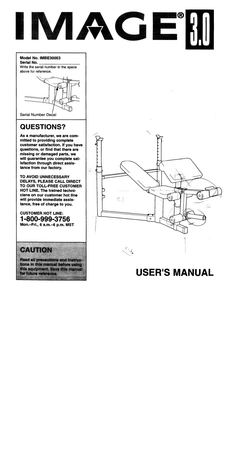 Image IMBE30053 Owner's Manual