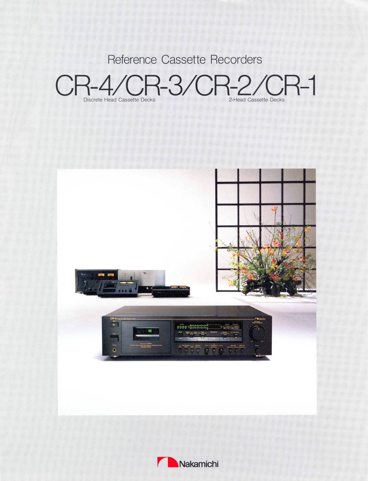 Nakamichi CR-1, CR-2, CR-3, CR-4 Brochure