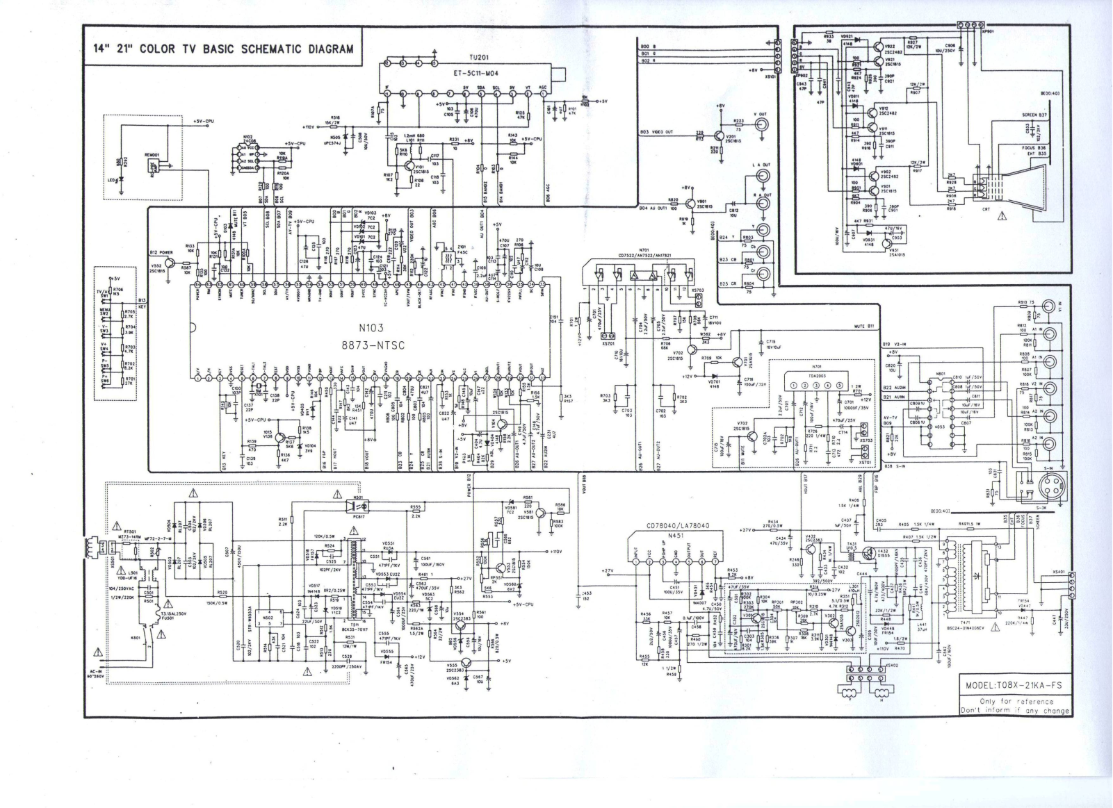 Durabrand DA-2191F Schematic