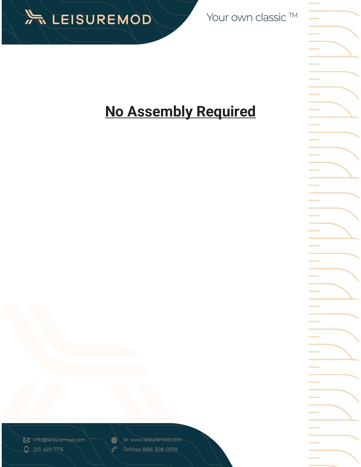 LeisureMod LMOD1082 Assembly Instructions - ManualMachine.com