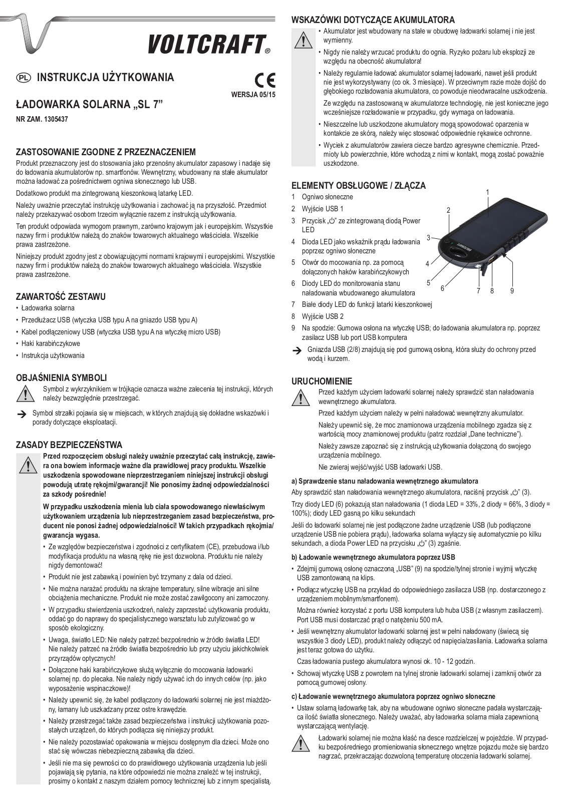 VOLTCRAFT SL-7 User guide