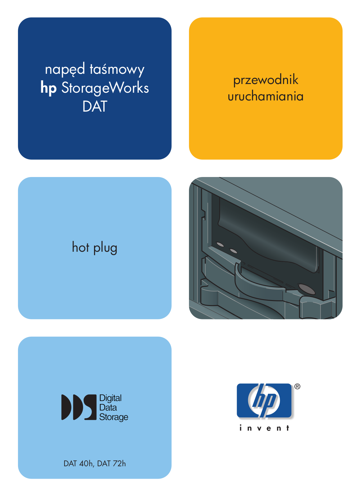 HP DAT 40h, DAT 72h User guide