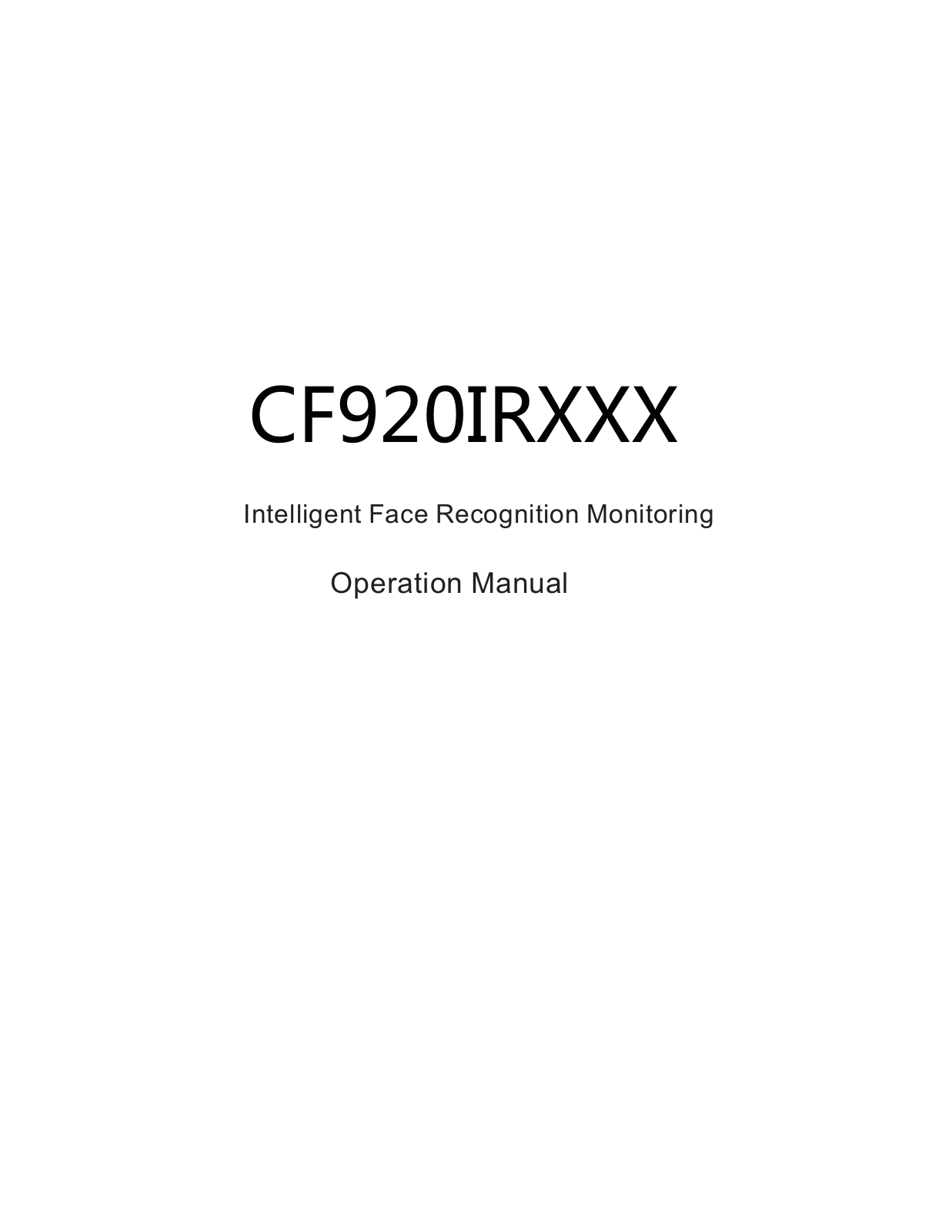 COP-USA CF920 User Manual