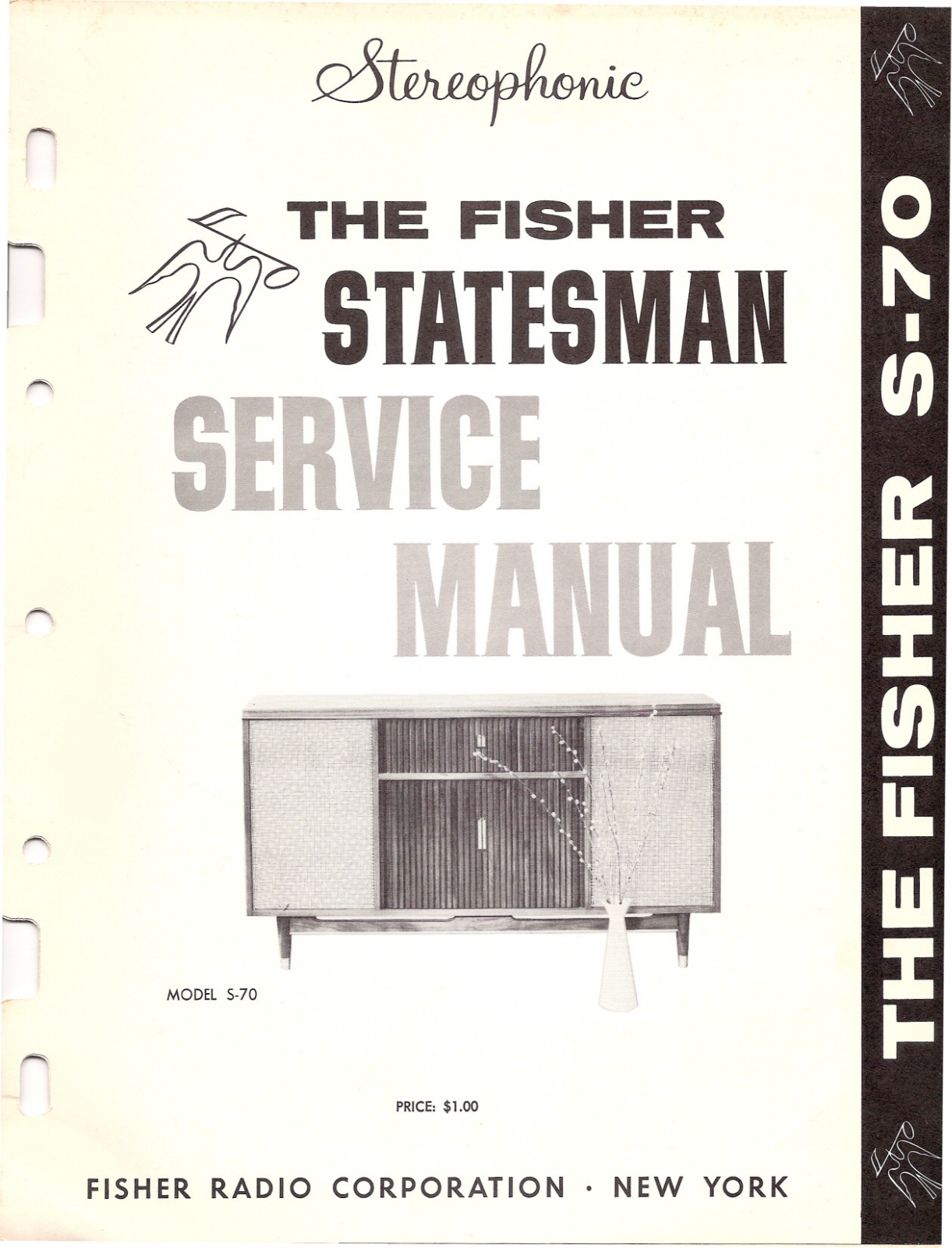 Fisher Statesman-S-70 Service Manual